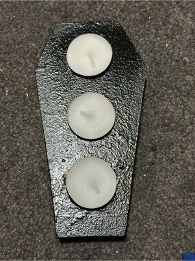Black Coffin Tea Light Candle Holder - Home Accents